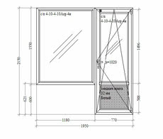 Балконный блок в чешку энергосберигающий